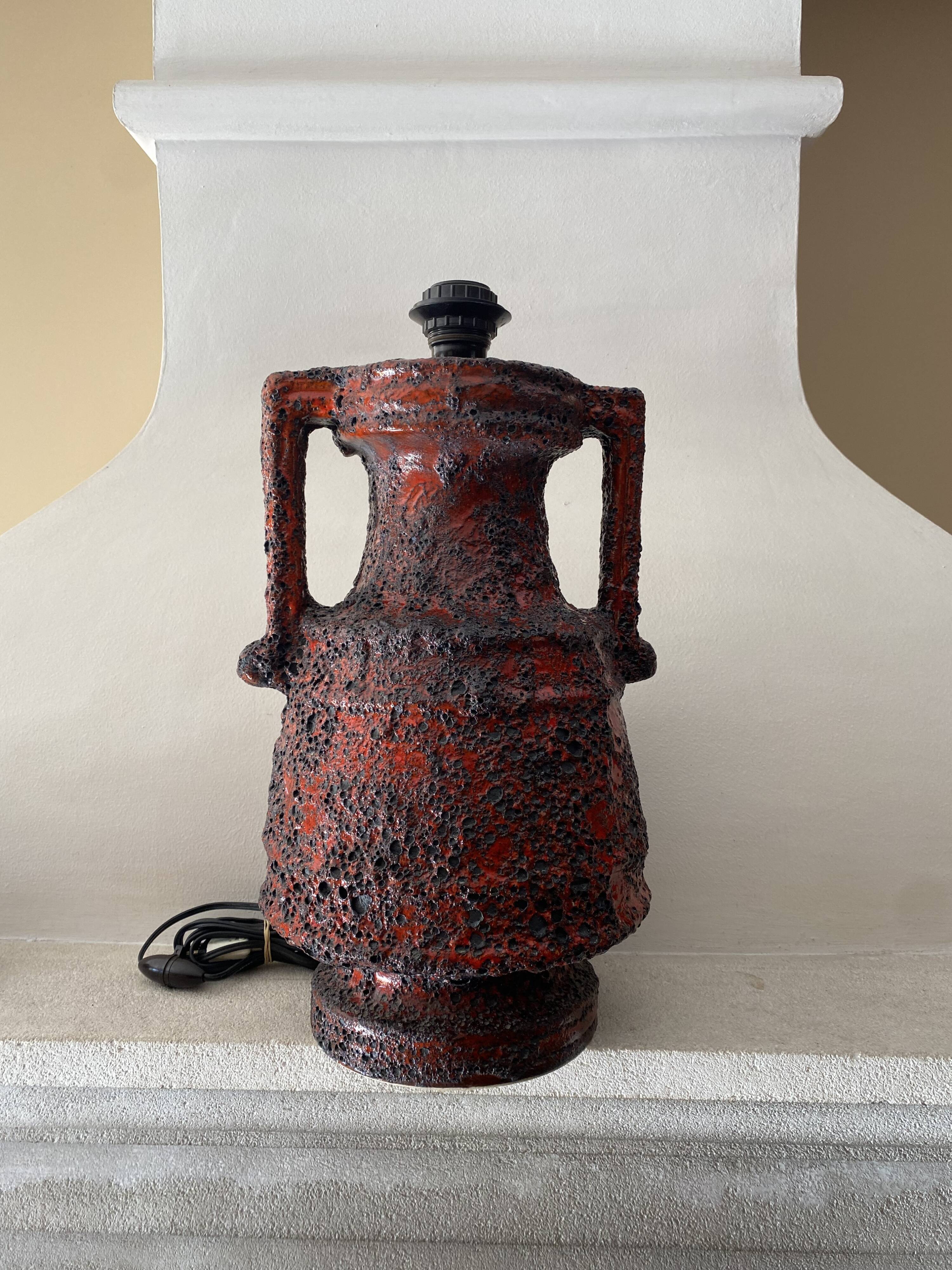 Large designer lamp base West Germany