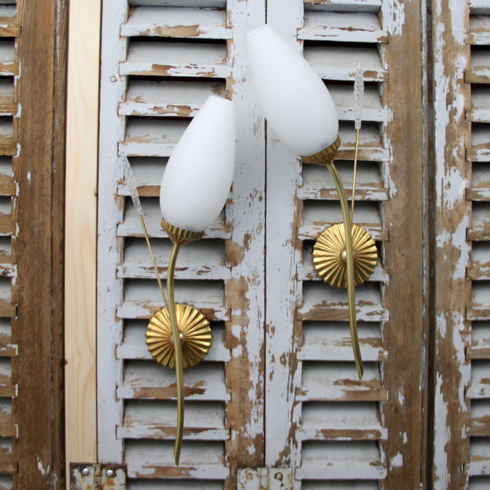 Pair of wall lamps 1950