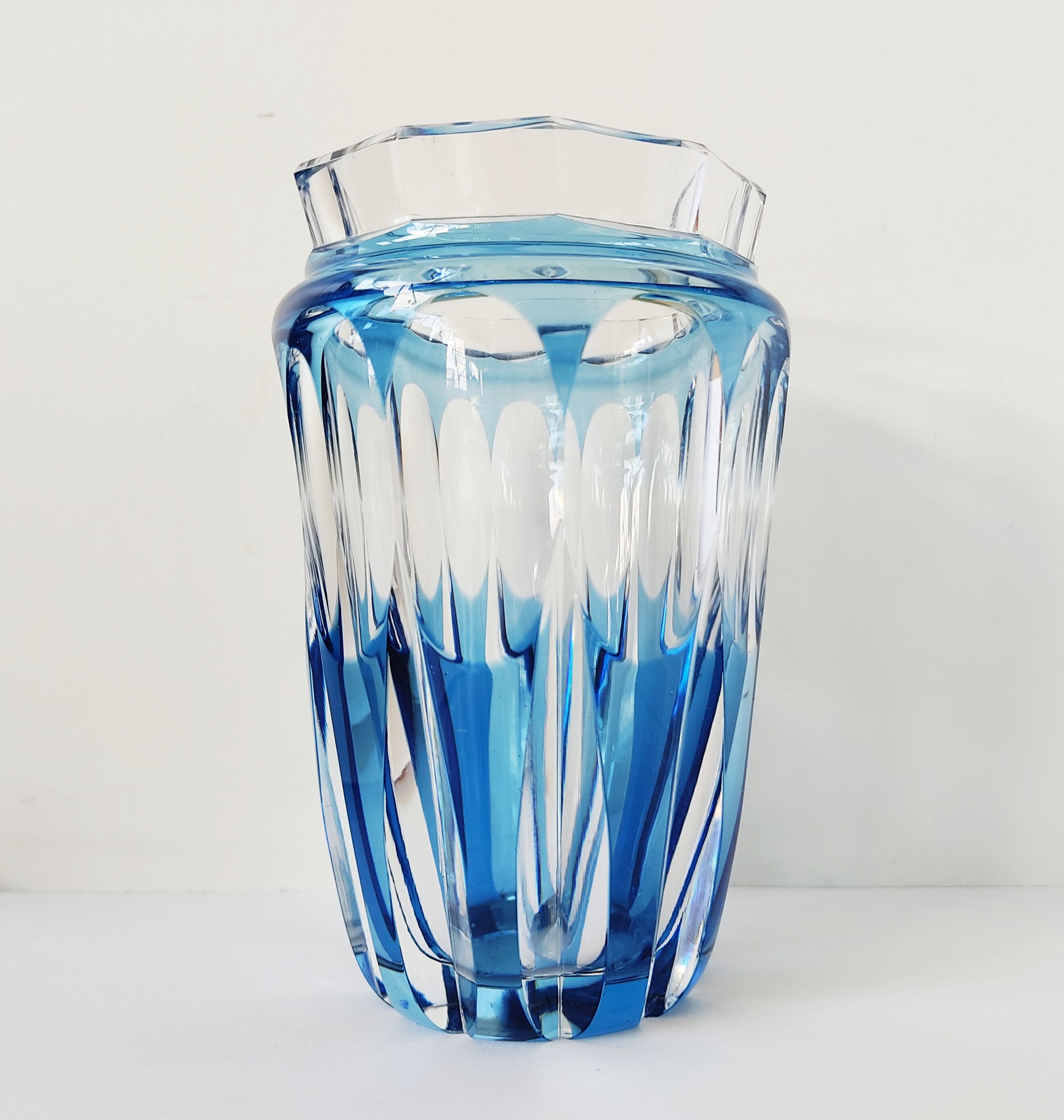 Val Saint Lambert crystal vase