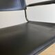 Black leather cantilever armchair Bauhaus design