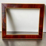 Antique Wooden  Frame intarsia borders 26.5 cm x 22.5  cm