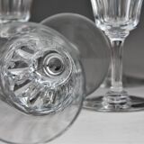 Set of 6 crystal champagne flutes Baccarat Côte d'Azur