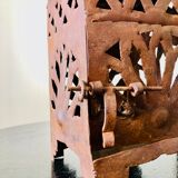 Pair of wrought iron lanterns
