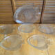 Plate + 5 ARCOROC Fish Shape Glass Mould Plates + Vintage Box #