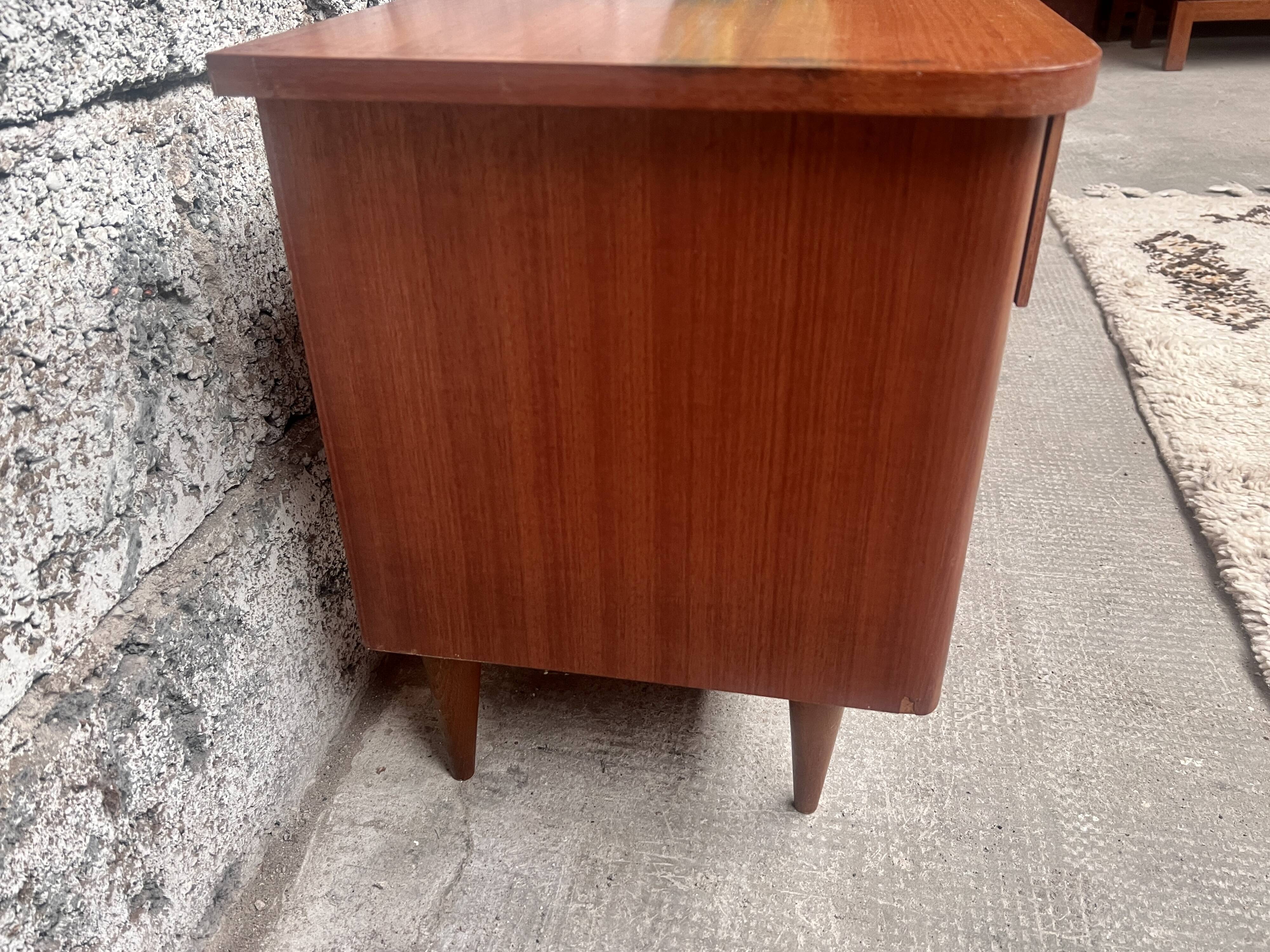 Pair of bedside tables, end of vintage sofa, old 1950