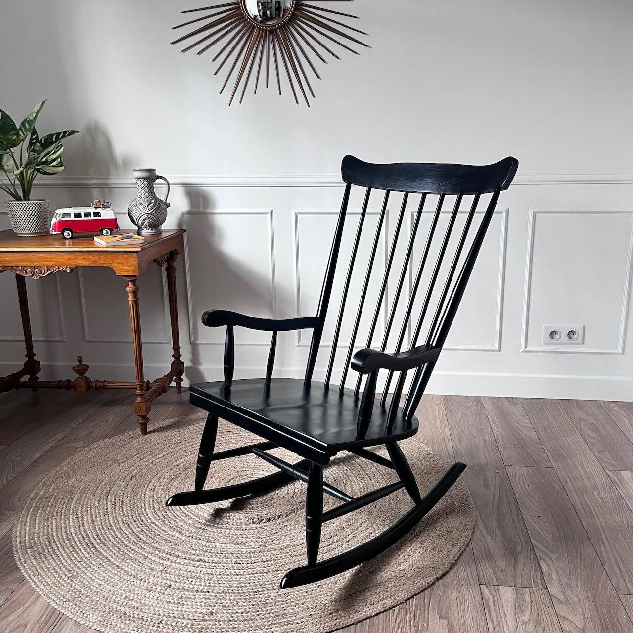 Rocking chair noir