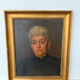 Oil portrait on canvas signed