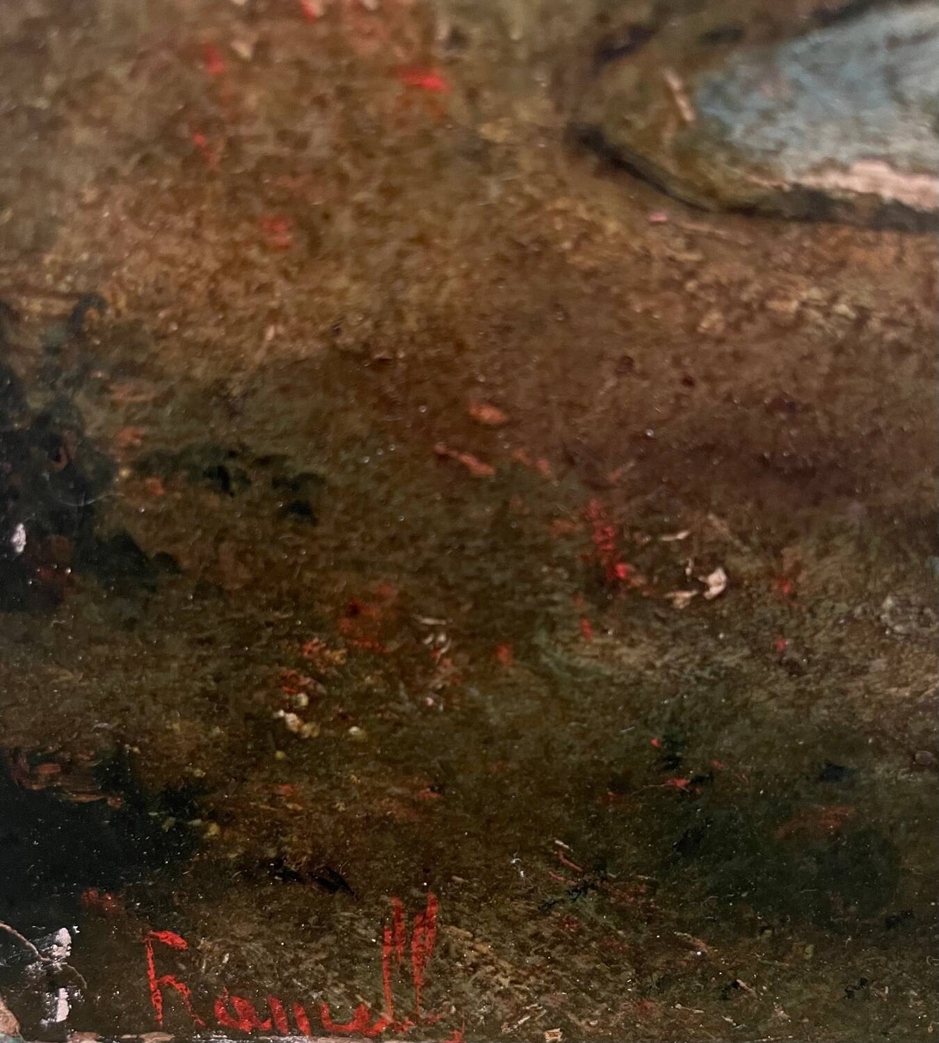 Animated landscape, couple of shepherds, Pietro Fancelli, late 18th, early 19th century