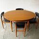 Table à manger extensible moderne du milieu du siècle des années 1960 par Schrieber