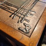 Teak coffee table and ceramic tiles Trioh Denmark 1982