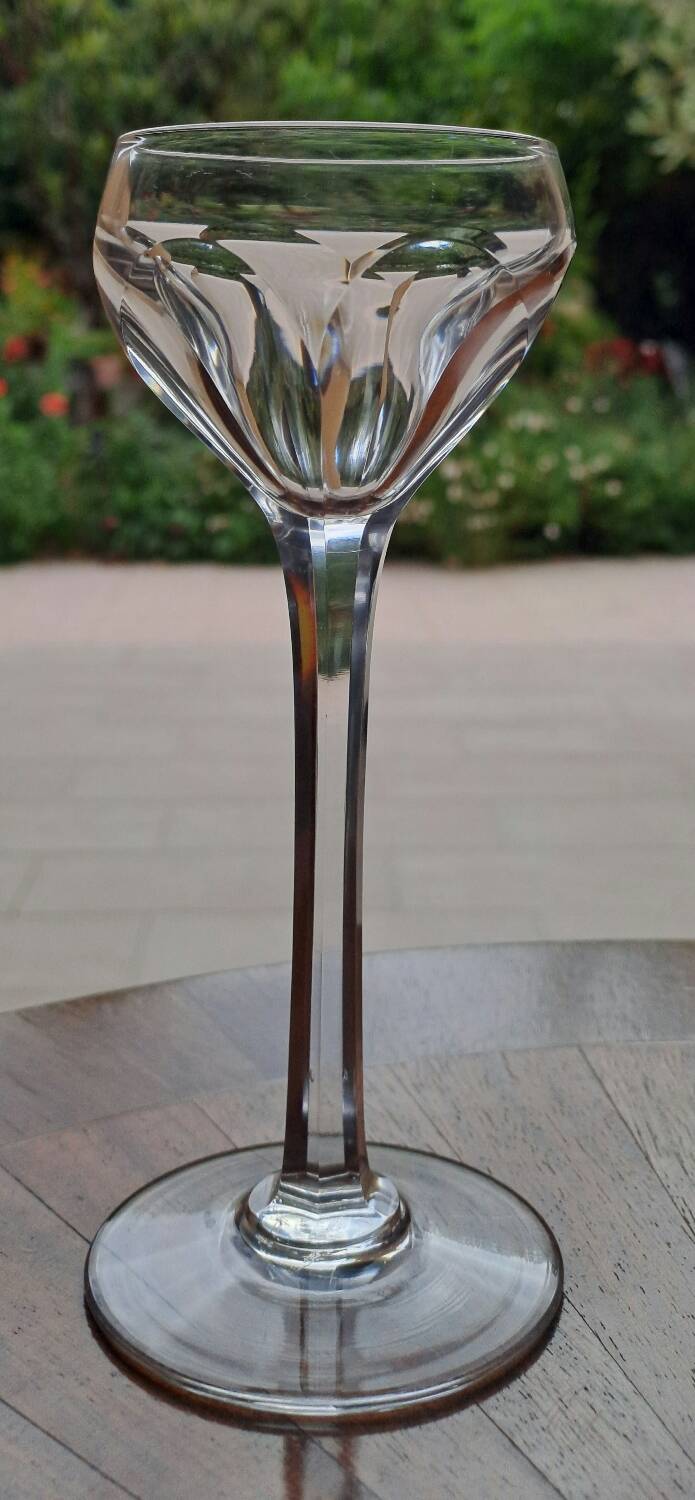 5 Saint Louis crystal glasses, Bristol model, h 15.5 cm