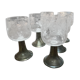 6 silver-plated glasses