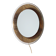 Decorative wall mirror with lighting by M. Furgeri, Italy, 1960s