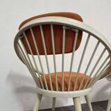 Scandinavian Circle Armchairs attributed to Yngve Ekström, 1960s, Set of 2