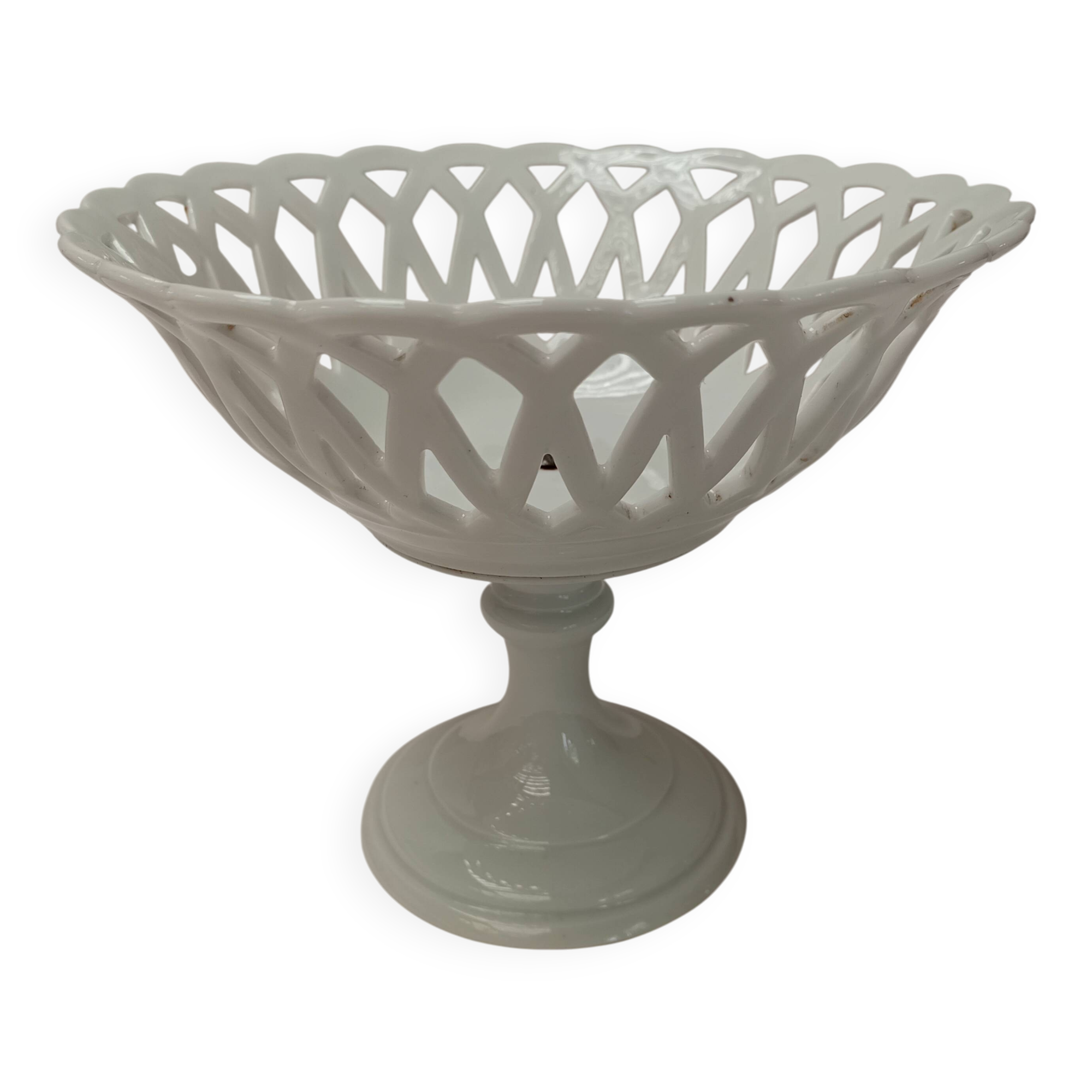 Ceramic fruit bowl basket centerpiece basket