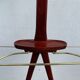 Night jack, anthropomorphic, brass mahogany, Ico Parisi, Fratelli Reguitti, 1950