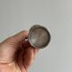 Set of 6 antique egg cups in patinated metal