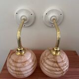 Pair of Art Deco wall lights