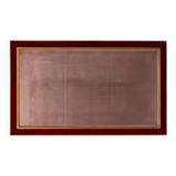 Large Red Velvet Bronze wall Mirror 1960s Italy Status: