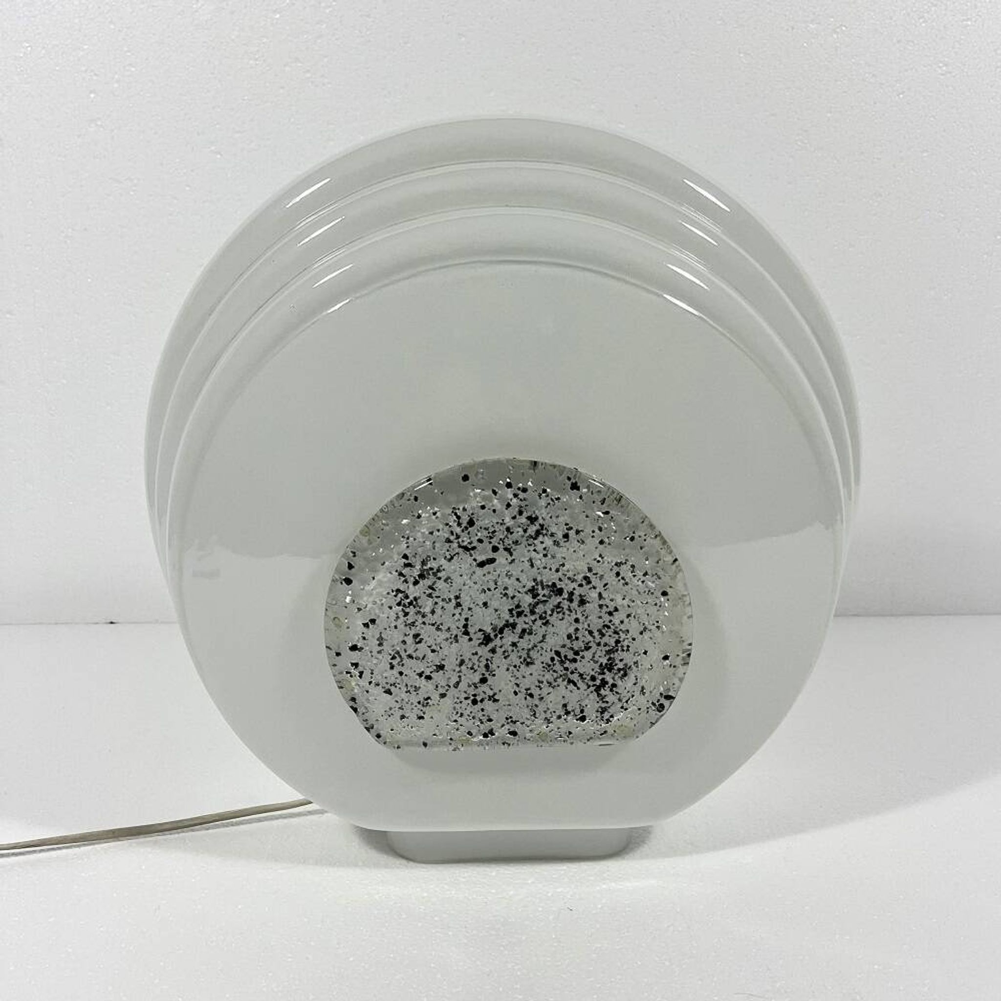 Lampe de table en verre, années 1970