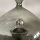 Vintage blown glass and metal lamp