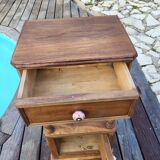 Walnut bedside table