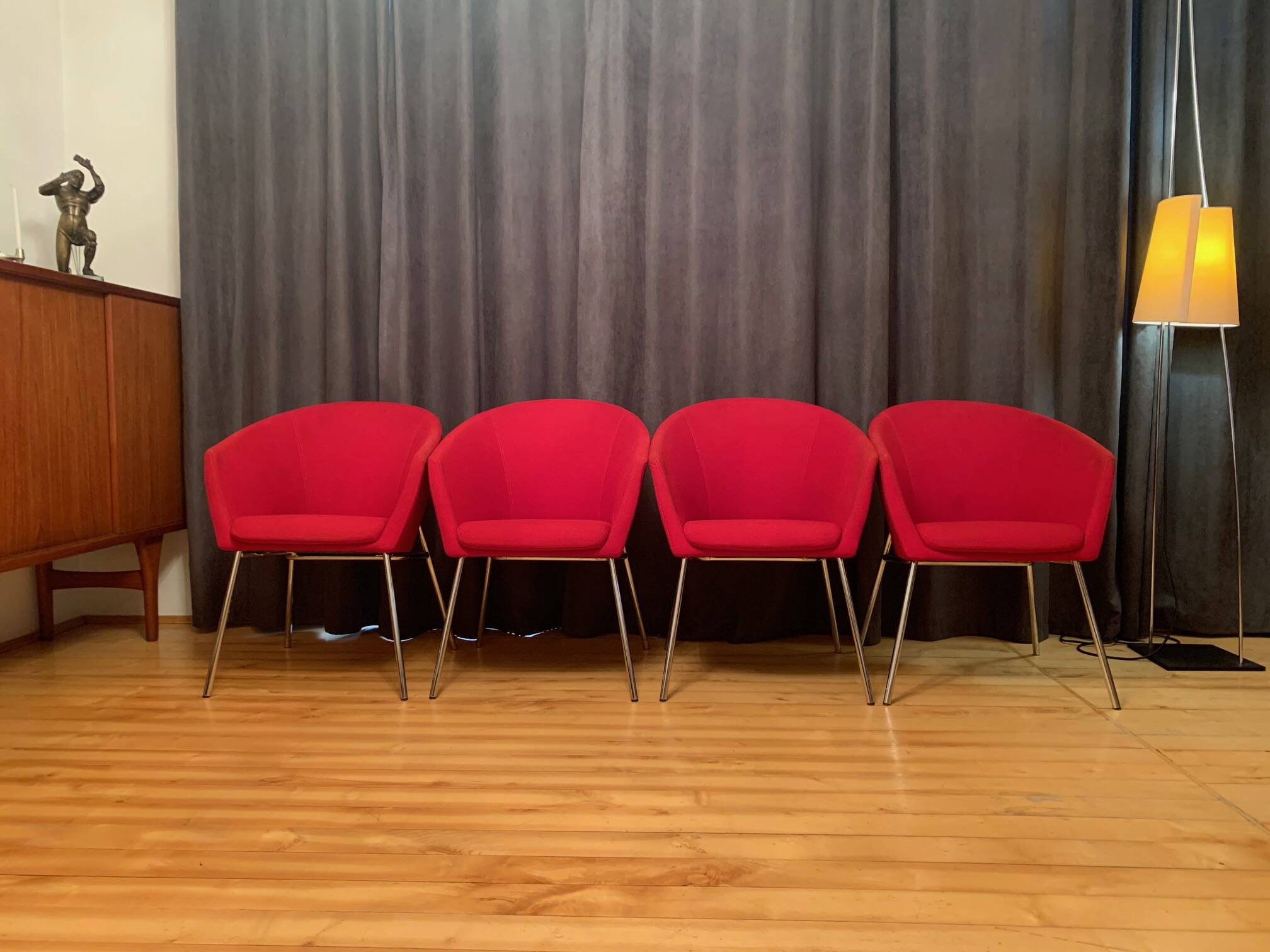 A set of four Megan club armchairs designed by René Holten, Artifort, the Netherlands
