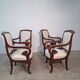 4 mahogany chairs from the Restoration period