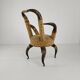 Rare 19th century highly decorative bull horn armchair (1870)