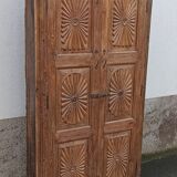 Old built-in wooden wardrobe