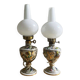 Pair Portuguese porcelain table lamps limited numbered by Alconaca