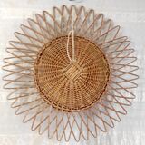 Rattan sun mirror – 50s/60s