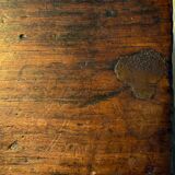 Old wooden chest with carved rosettes regionalism folk art
