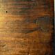 Old wooden chest with carved rosettes regionalism folk art