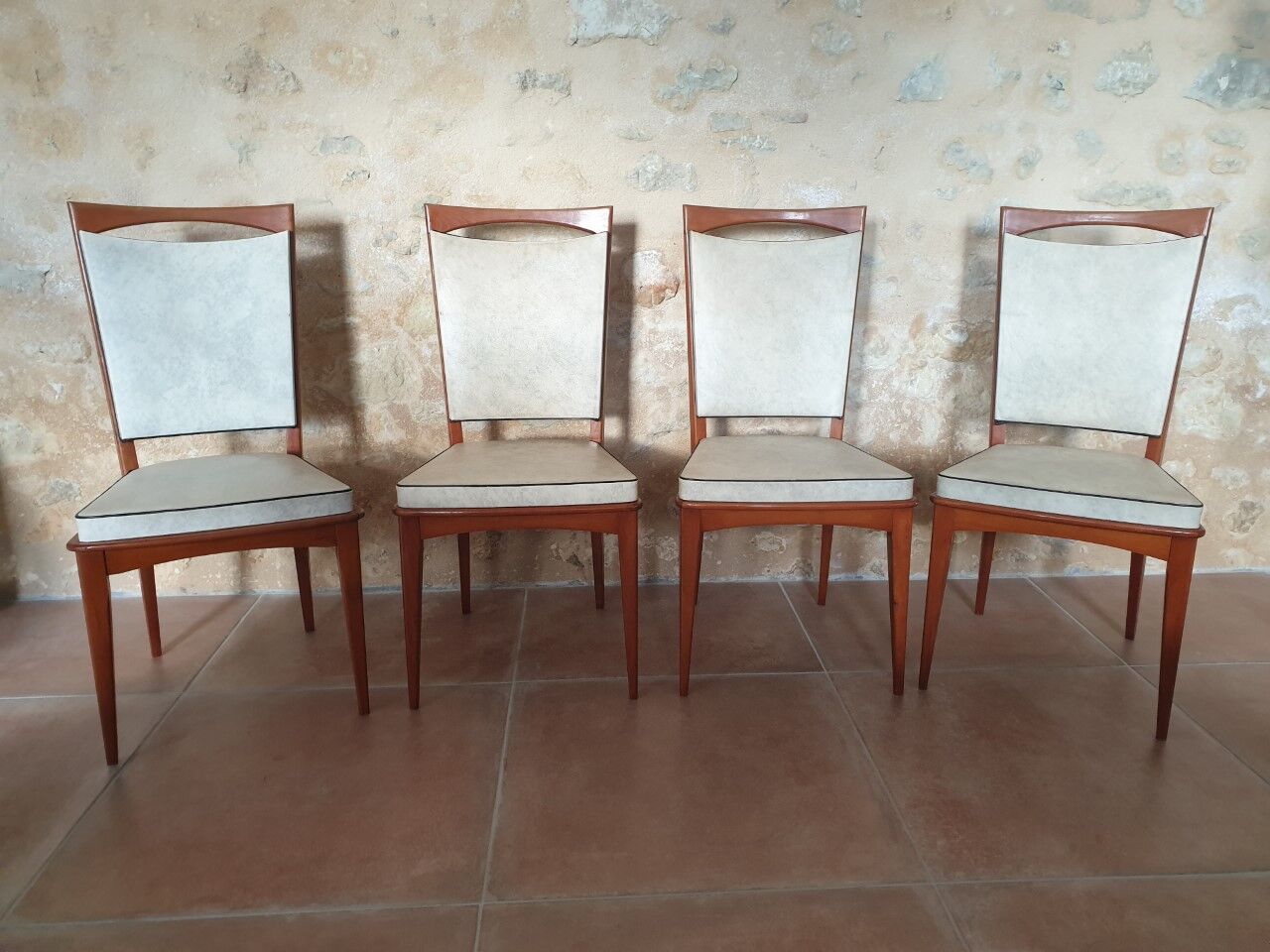 Set of 5 chairs 60s