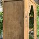 Armoire parisienne vitrée art déco bois brut 1930