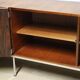 Vintage sideboard by Luigi Bartolini in rosewood and chrome metal, 1960