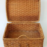 Rattan suitcase 70s