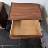 Pair of vintage teak bedside tables from the 60s