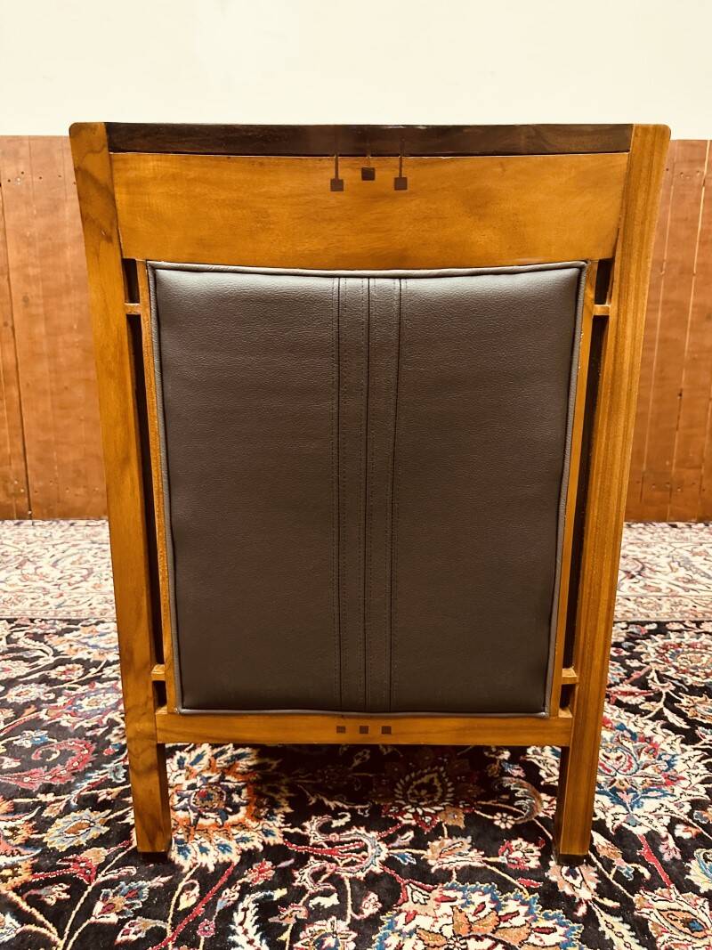 Classic Art Deco Armchair Black Low