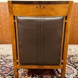 Classic Art Deco Armchair Black Low