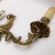 Wall light pair solid bronze Registered Model candle holder