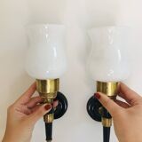 Pair of so-called torchlight sconces