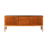 Retro teak 1960s jentique mid century sideboard with folded handles