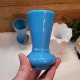 Ensemble de 3 Vases Miniatures en Opaline