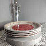 Assiettes plates coloré tourbillon