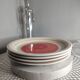 Colorful swirl dinner plates