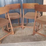 4 Baumann sleigh chairs
