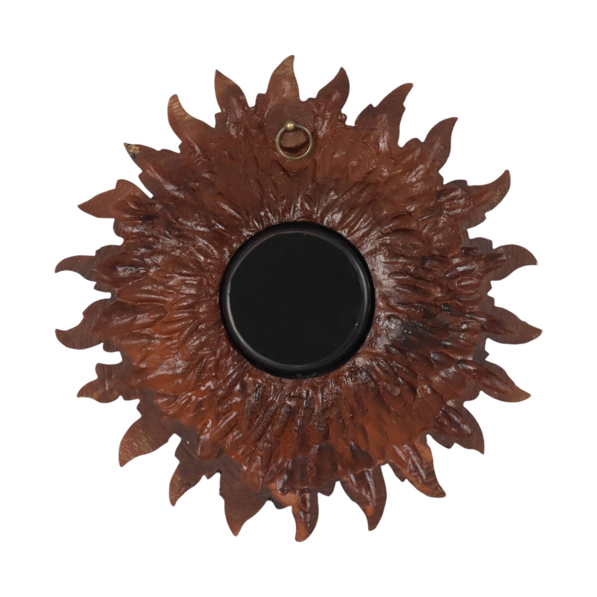 Petit miroir ensoleillé italien, style rococo, 24 cm