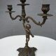 "Il mio bel foco" pair of candlesticks XIXth cherubs 3 torchieres